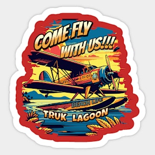 FLY with us Sticker